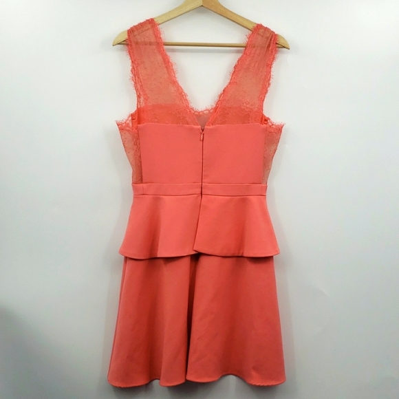 BCBGMAXZRIA pink peplum dress - Picture 5 of 10